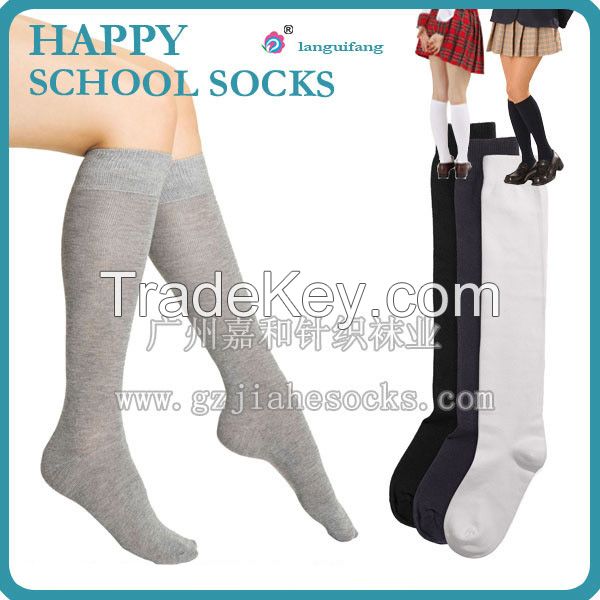 Customize White/black Socks for School Socks, sock factory