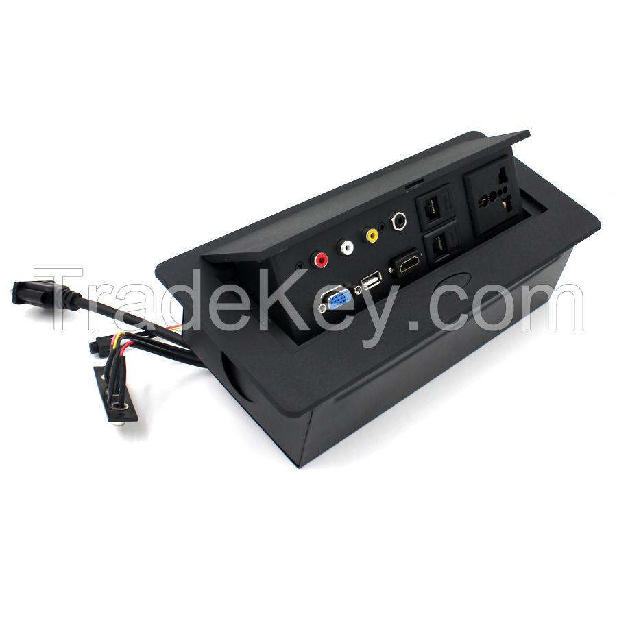 HDMI Gas Popup Panel Extender with VGA and RCA Connector