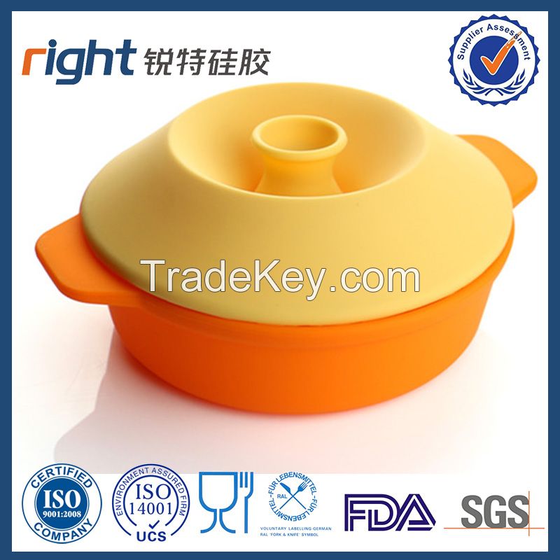 Wholesale Foldable Silicone Steamer with Lid