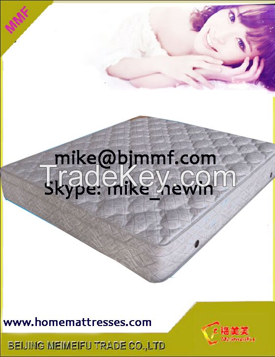 Pillow top memory foam spring mattress