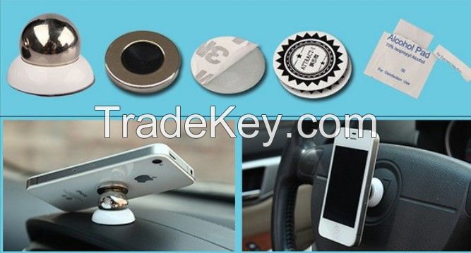 Universal Metal Magnetic Car Mount Holder for Cell Phones and Mini Tablets