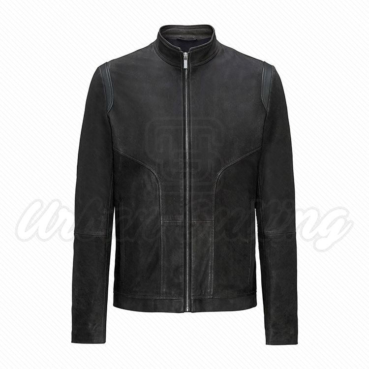 Men Slim Fit Leather Biker Jacket USI-8880