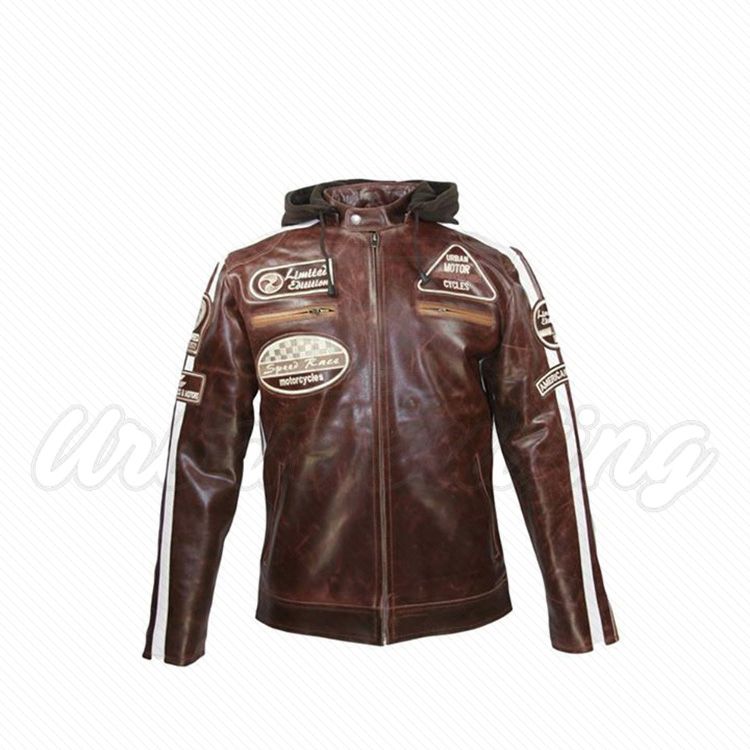 Biker leather Jacket USI-8835-A
