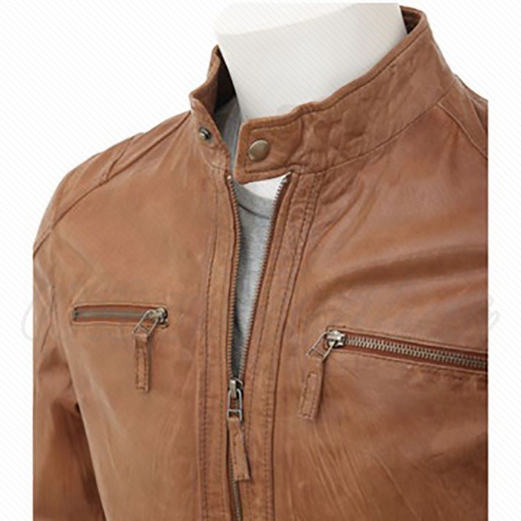 Men Leather Jacket USI-8871