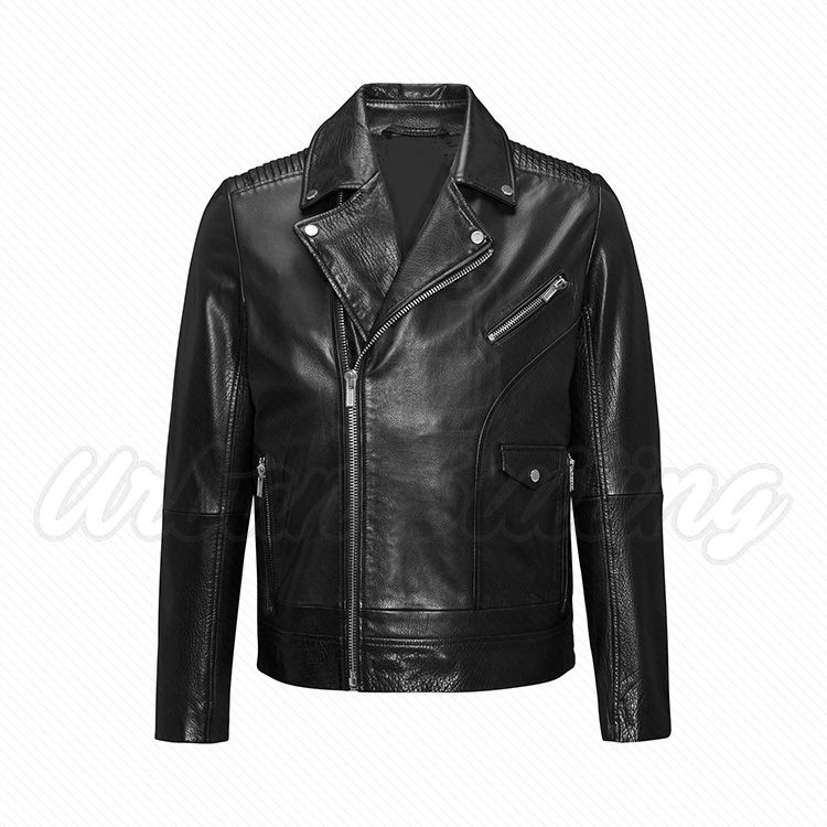 Men Leather Biker Fashion Jacket USI-8876