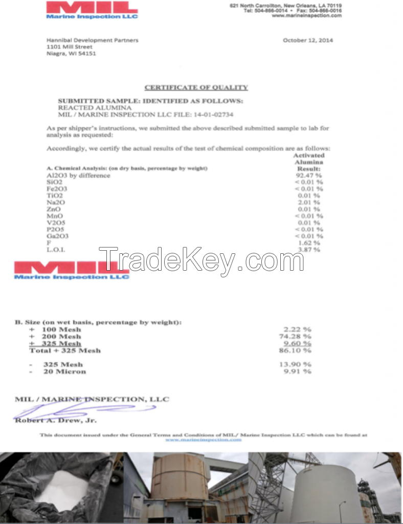 Alumina - Reacted Aluminum Grade