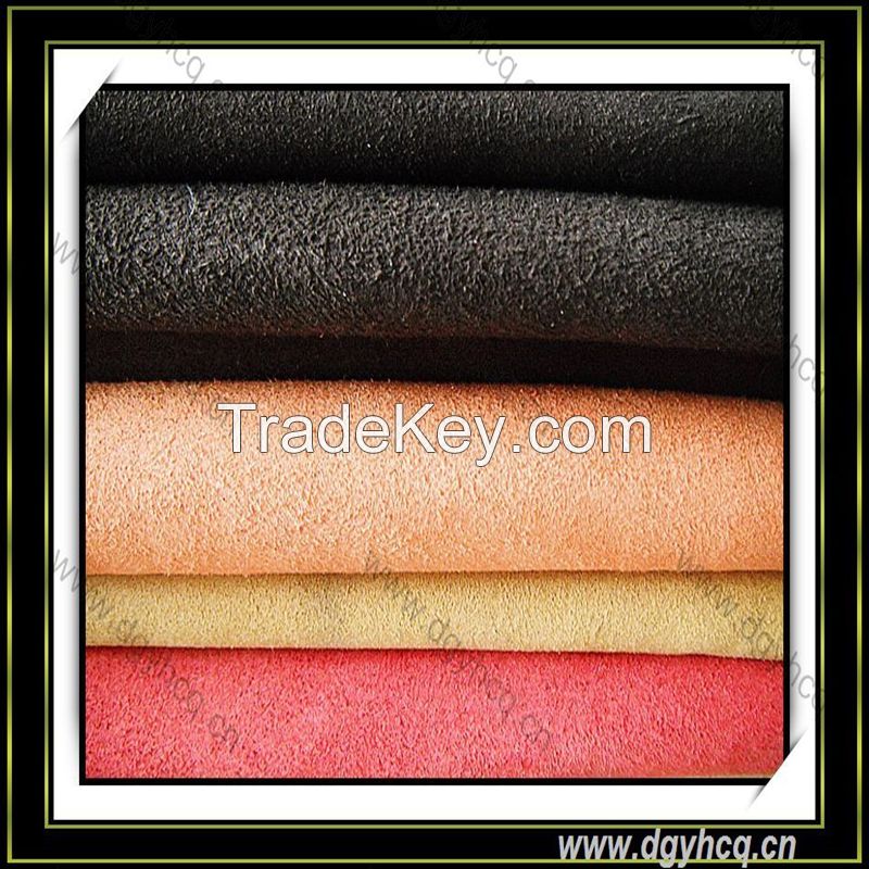 durable 1.0mm-1.5mm microfiber suede leather for shoe