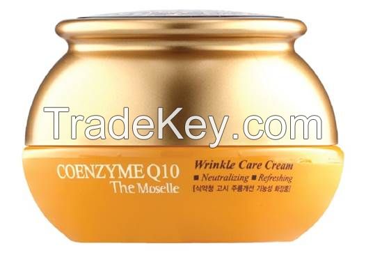 Korean cosmetics, coenzymeQ10 cream, anti-wrinkle cream, bergamo cream, korean skin care, facial cream, face cream