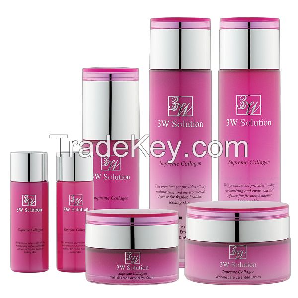 Cosmetics, anti wrinkle cream, anti-aging essence, firming essence, collagen cream, moisturizer