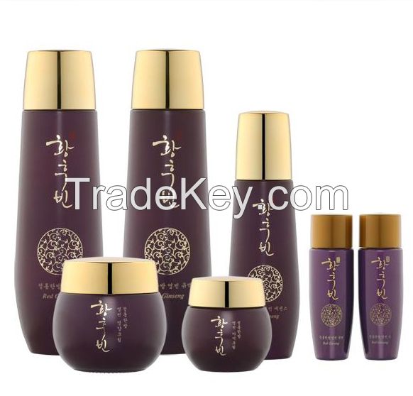 red ginseng cream, red ginseng skin care set, cosmetics, best cream, anti aging cream, red ginseng korean skin care