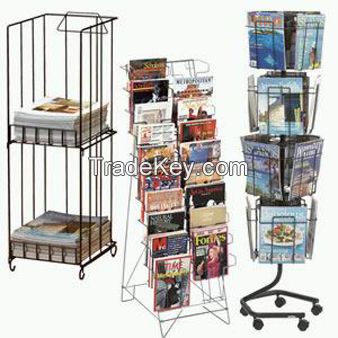 Magazine metal display stand