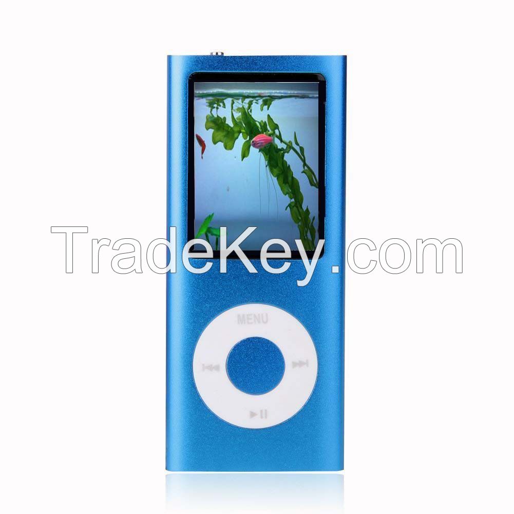 Blue 8GB Slim 1.8" LCD Mp3 Player/Mp4 Player Media/Music/Audio Player  with Voice Recorder