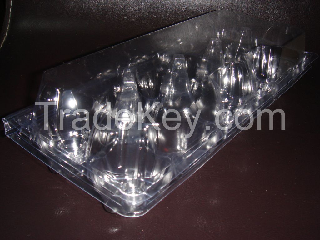 High quality Cheap 10 counts Clear Plastic PET Egg Tray