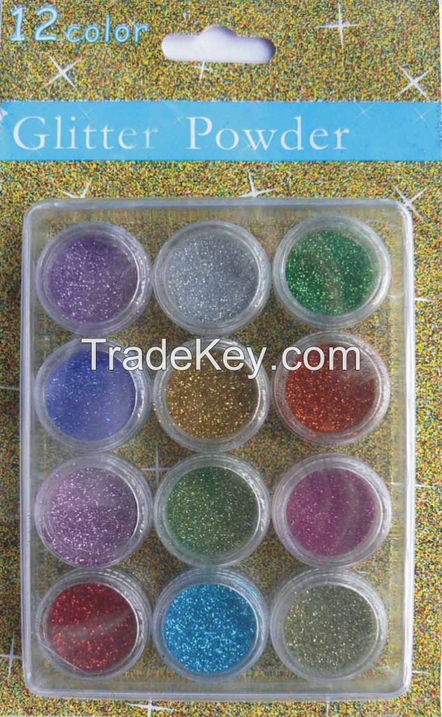 Glitter Powdersbox 12 Colors (GL02)