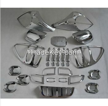 full chromed kit auto car accessories for TOYOTA PRADO FJ120 CHROMED NEW CHROME ACCESSORIES best selling car accessories