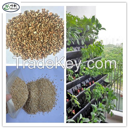 Golden and Silver Expanded Vermiculite for Horticulture, Agriculture, etc