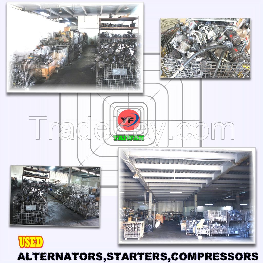 Used Starter, Alternator , AC compressor, Diesel Engine