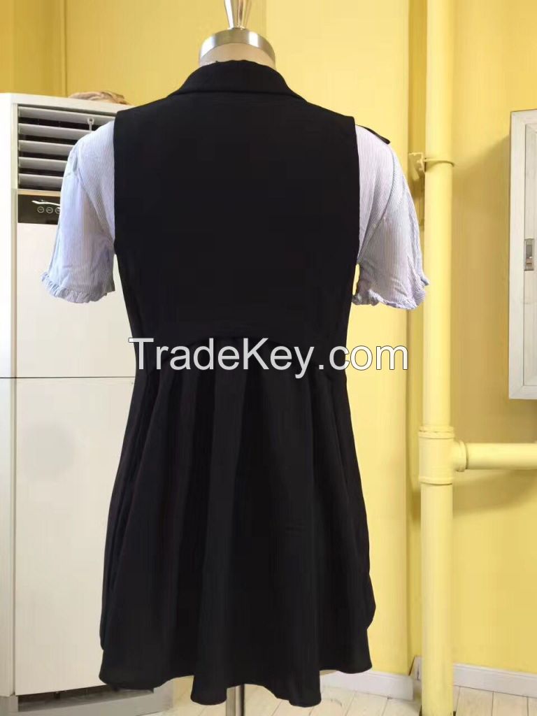 New Arrival Professional Style Black Blouse