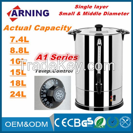 6.8L Stainless Steel Hot Water Urn Electric Water Boiler For Catering and Home
