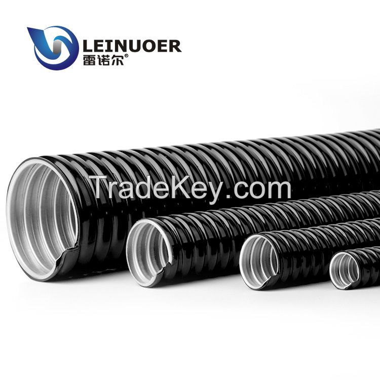 Plastic (PVC)coated  metal liquid tight corrugated pliable flexible conduit/pipe/hose/tube/tubing