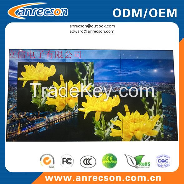 Ultra narrow bezel LCD video wall with SAMSUNG original LCD video wall screen