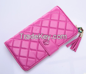 2015 beautiful, fashionable style leather clutch wallets, elegant & exquisite, hottest
