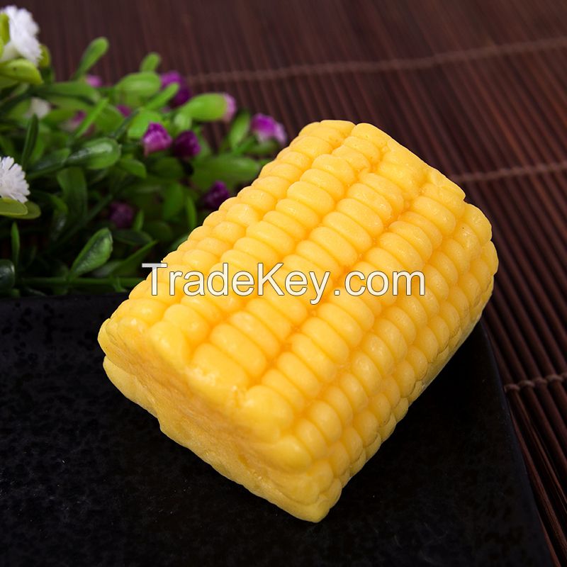 Almost Real Cute Cartoon Essential Oil Thailand Fruit Handmade Soap (corn) OEM ODM free samples