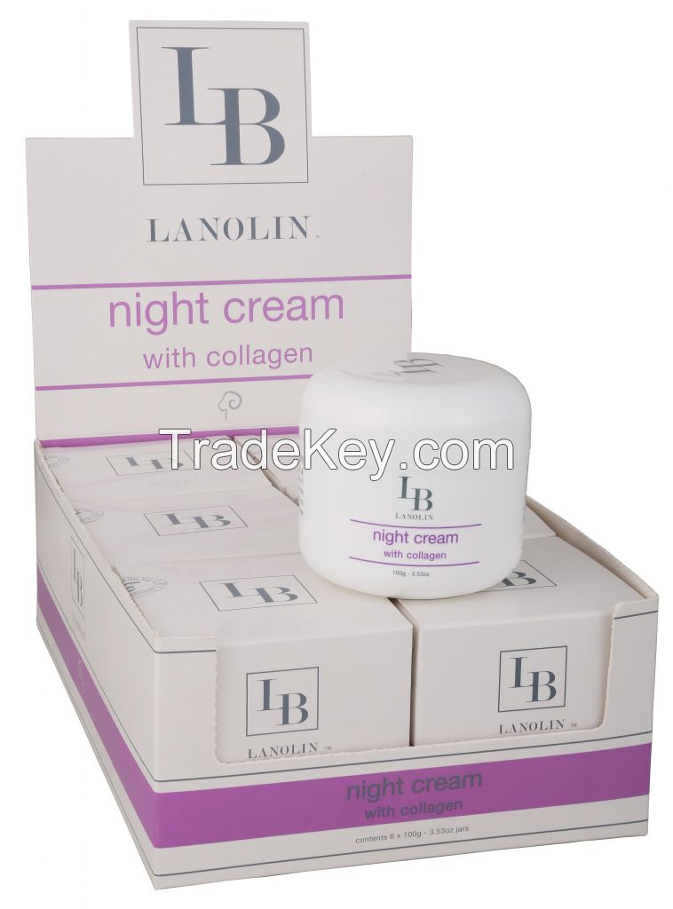 LB Lanolin Beauty Night Cream with collagen and vitamin E