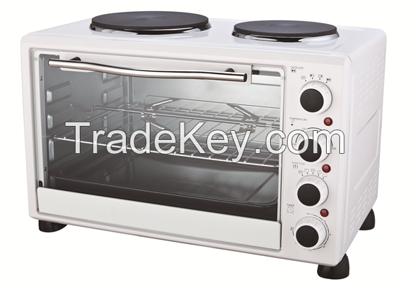 30L electric oven with hotplates