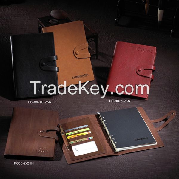 Business loose leaf leather planner executive agenda