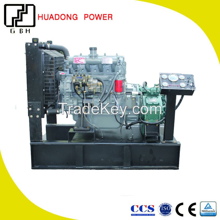 Diesel engine for screw compressor with fuel tank and gear box R4105IG