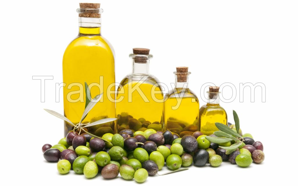 Bottles olive oil Extra virgin olive oil from Spain
