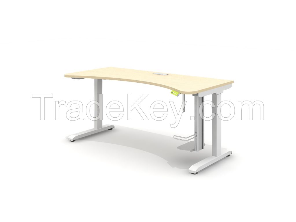 HEIGHT ADJUSTABLE DESK with wireless charger