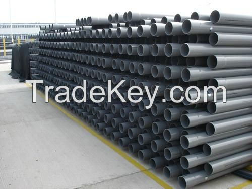 Clear PVC plastic pipe/tube/ transparent hard PVC pipes and caps
