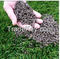 Organic granular fertilizer from chicken manure