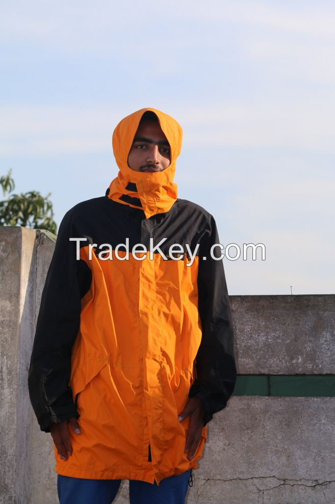 Custom think windproof jacket, waterproof jacket with hoodie