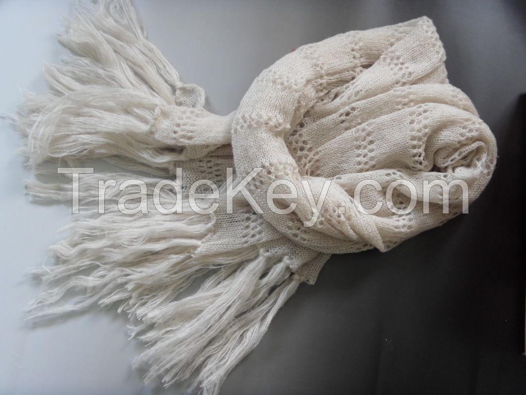 [SELL] ACRYLIC SCARF WITH LONG FRINGE