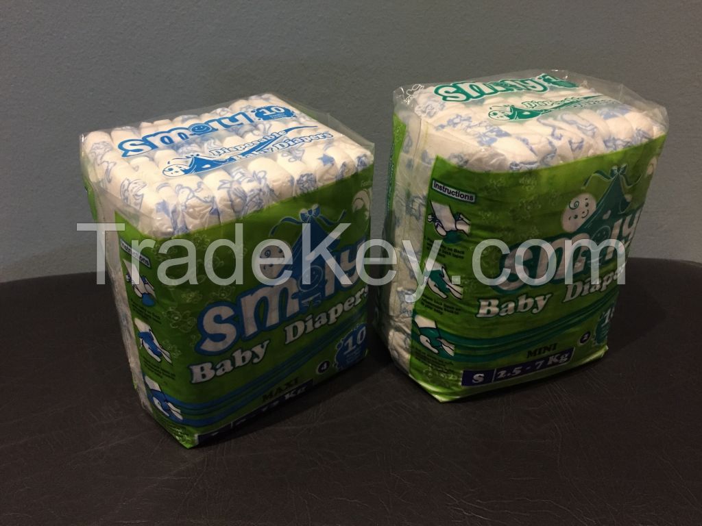 Smily Disposable Baby Diapers Basic Range