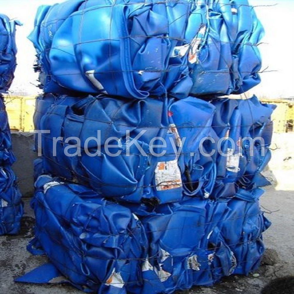 HDPE Blue Drum Scrap/Recycled HDPE blue drum plastic scraps