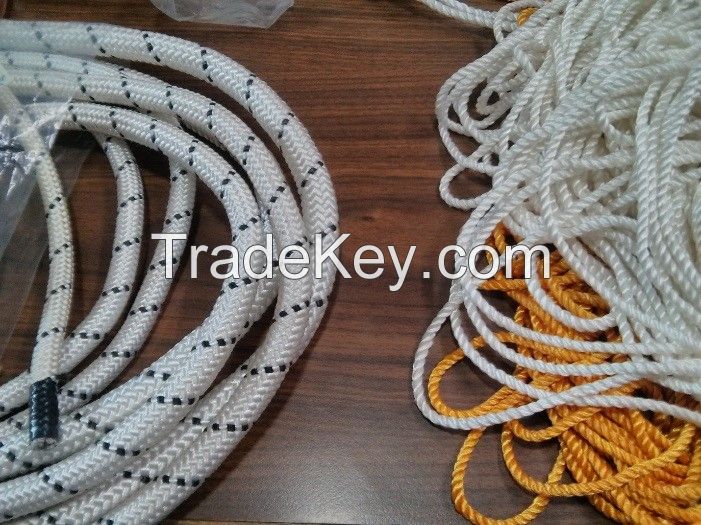 Braided Ropes (Nylon, Polyester and Polypropylene)