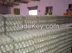 Grade A fresh white and brown chicken eggs