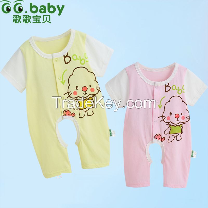 2015 Summer Boutique Newborn Baby Romper Unisex Fashion Cotton Infant Jumpsuit, Kids Clothes Baby Clothing Set