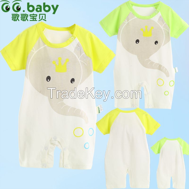 Unisex Baby Rompers Babies Summer Newborn Infant Menino Baby Clothing Short-Sleeve Romper for Baby Boy Birthday Dress