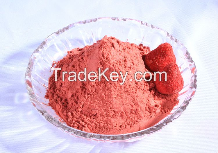 organic freeze dried strawberry fruit powder