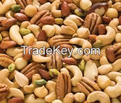 Mixed nuts snacks salted mixed nuts and dried fruits