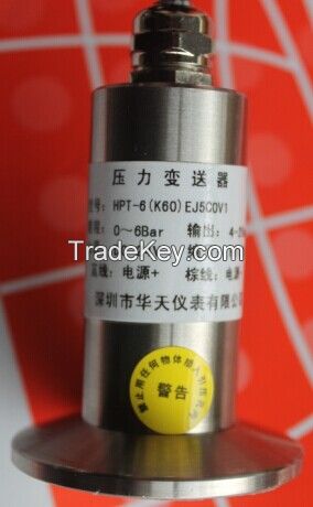 Flat diaphragm pressure transmitter