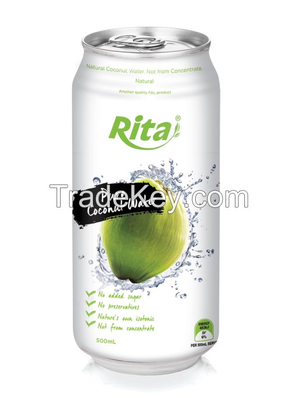 500ml Slim Can Pure Coconut Water