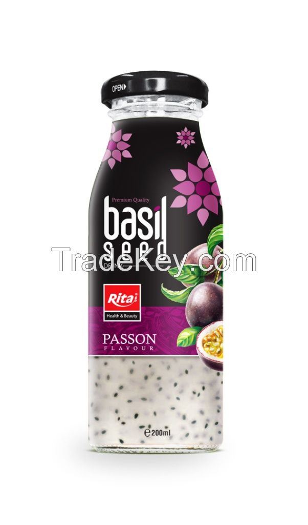Passion flavor Basil Seed Drink