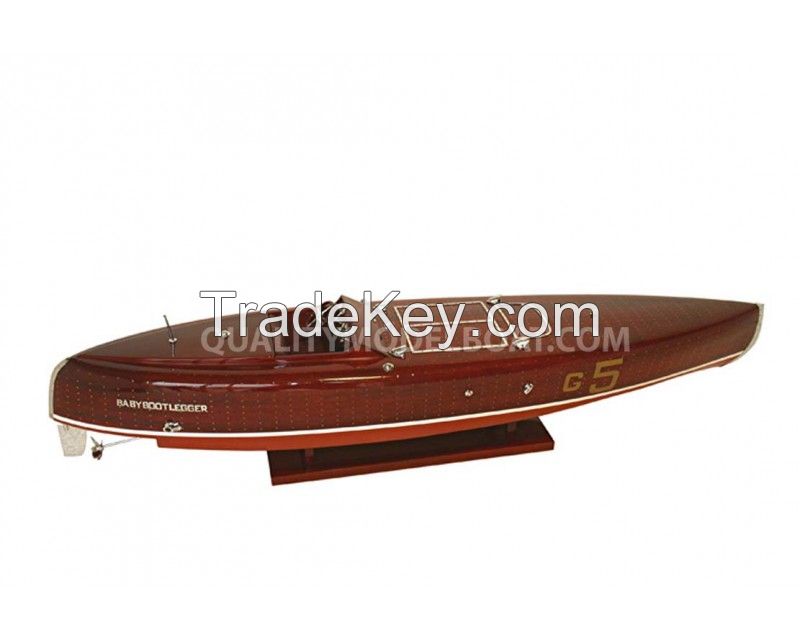 Baby Bootlegger Wooden boat model