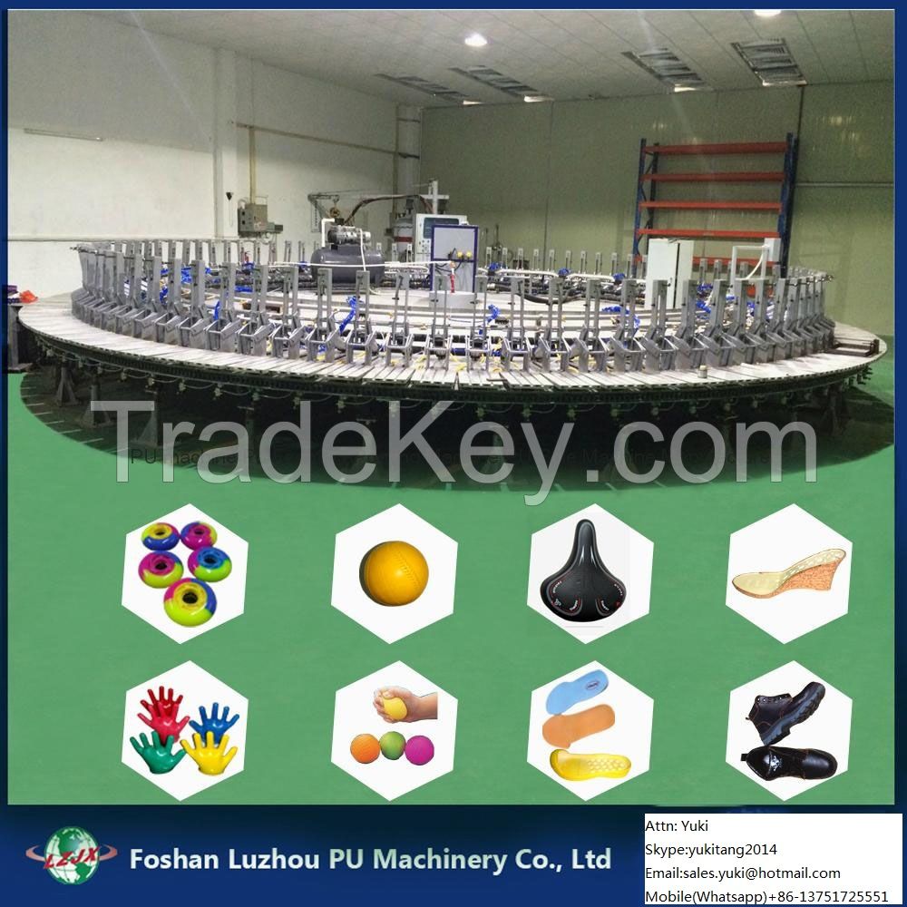 PU shoe sole making machine, shoe sole molding machine, shoe sole injection molding machine